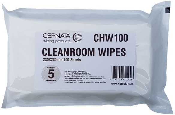 CERNATA� ISO 5 Cleanroom Wipes 23x23cms Pack of 100